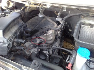 sprinter egr valve location removed air filter